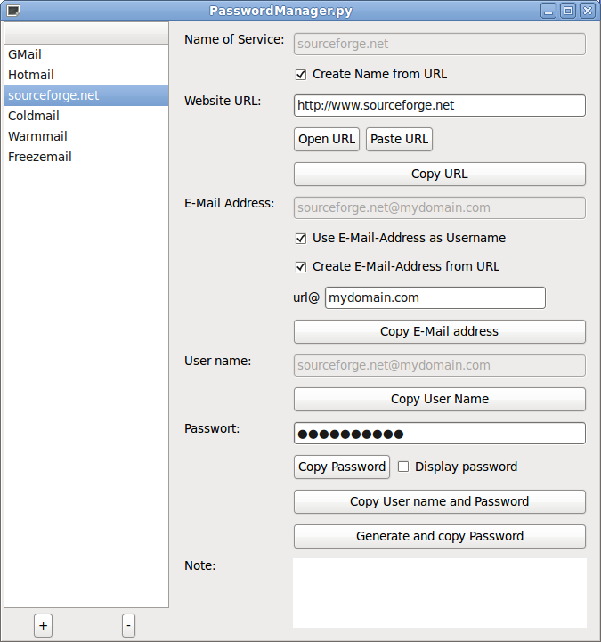 Graphical User Interface Example